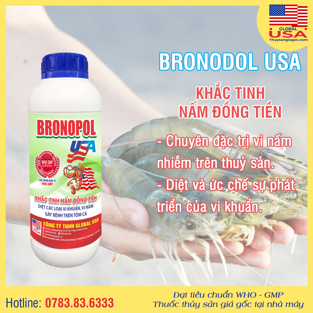 BRONOPOL USA - Khắc tinh Nấm Đồng Tiền