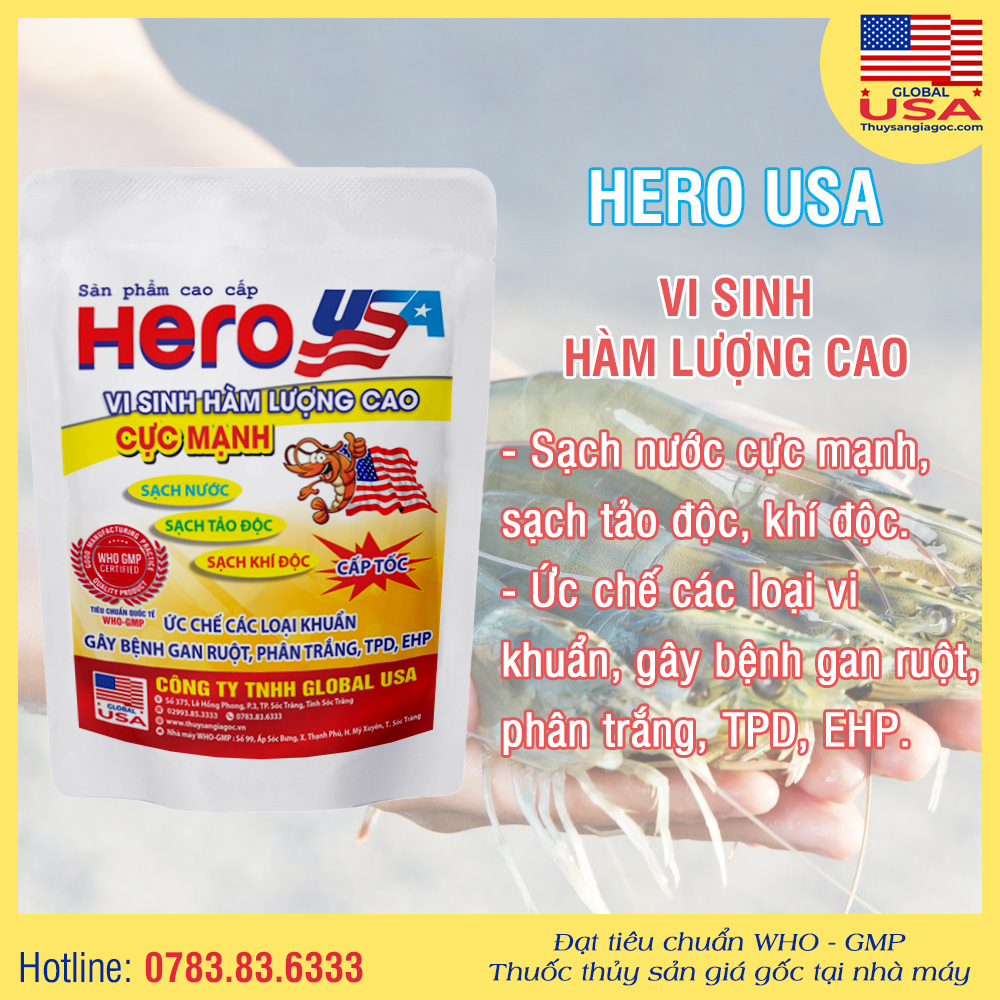 HERO USA - Vi sinh hàm lượng cao 227g