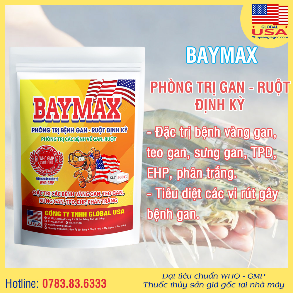 BAYMAX USA - Phòng trị bệnh Gan - Ruột 500g